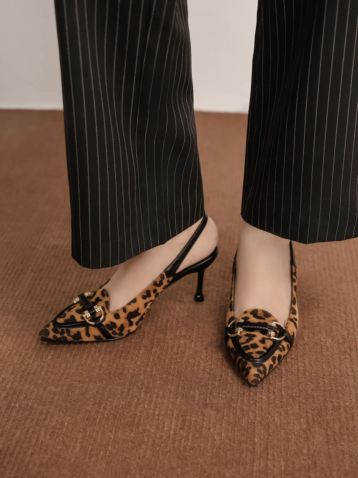 Womens "GLORA" Pointy Toe Back Strap Sandals - Image 6