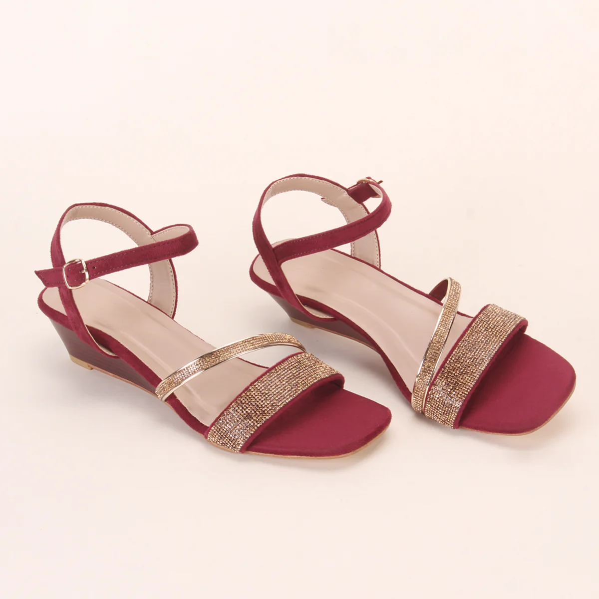 Womens "GUANA" Wedge Heel Sandals - Image 6