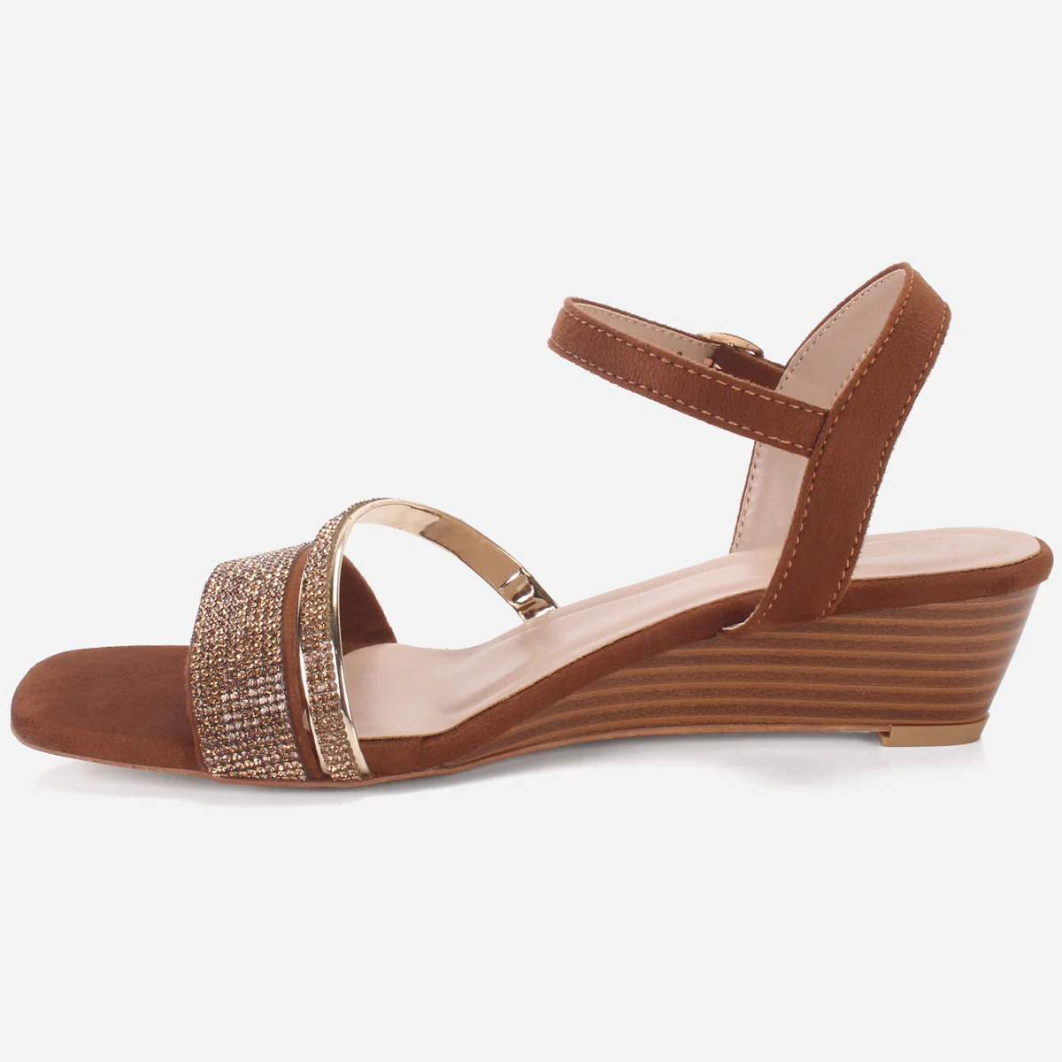 Womens "GUANA" Wedge Heel Sandals - Image 3