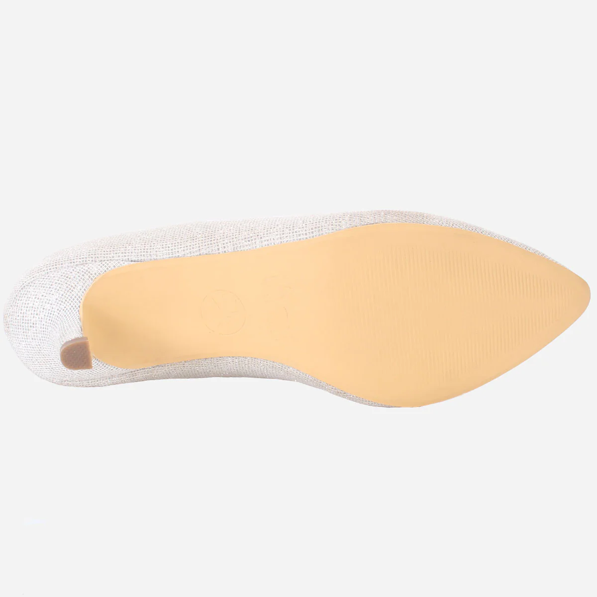 T Womens "HARUKO" Almond Toe Glitter Court Shoes - Image 5