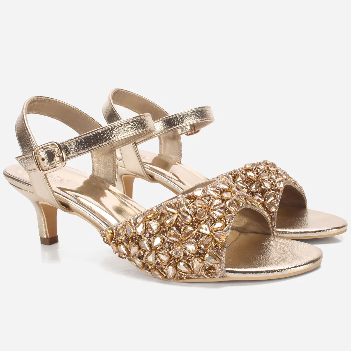 Women's "HARVA" Embellished Wedding Sandals - Image 2