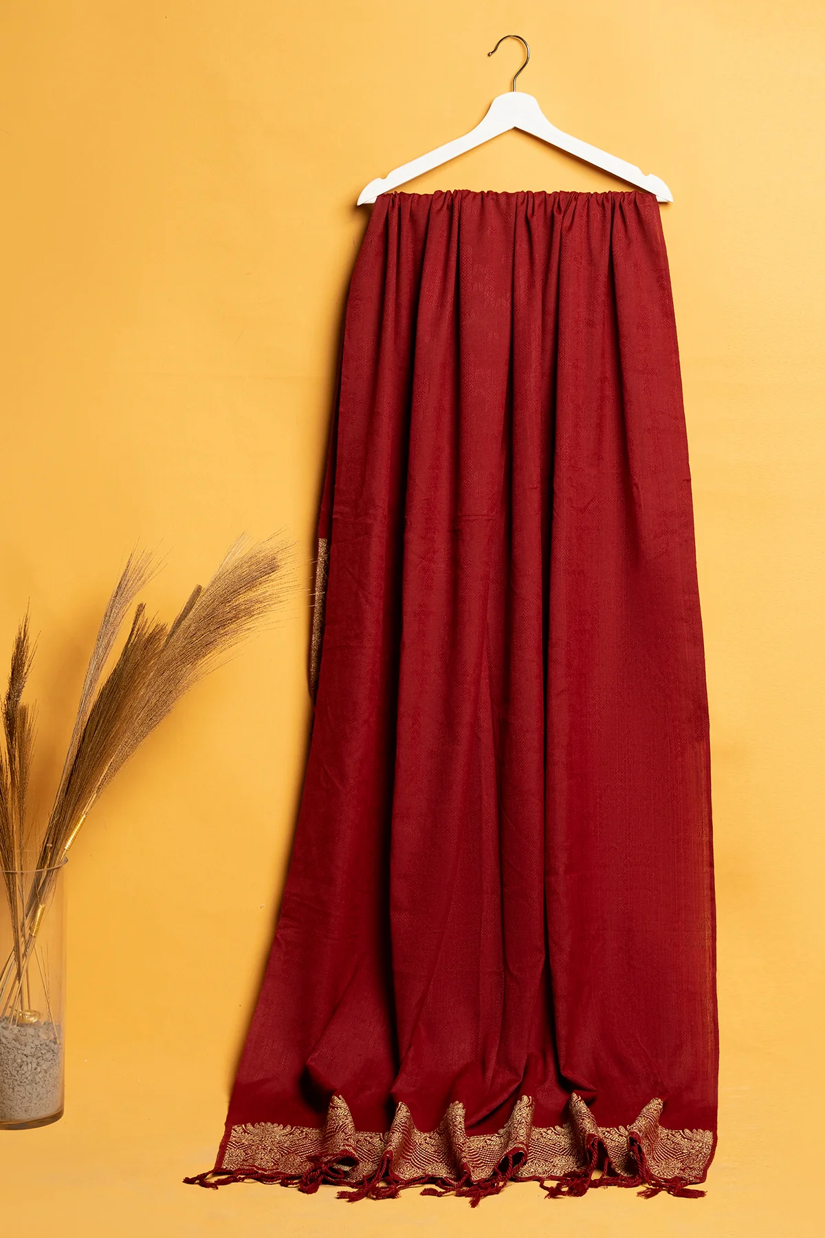 Womens "HATTIE" Acrylic Embroidered Shawl
