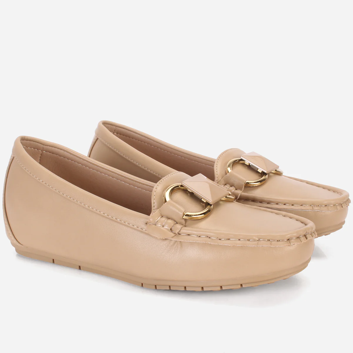 Womens "HERMEIN" Low Wedge Moccasins - Image 2