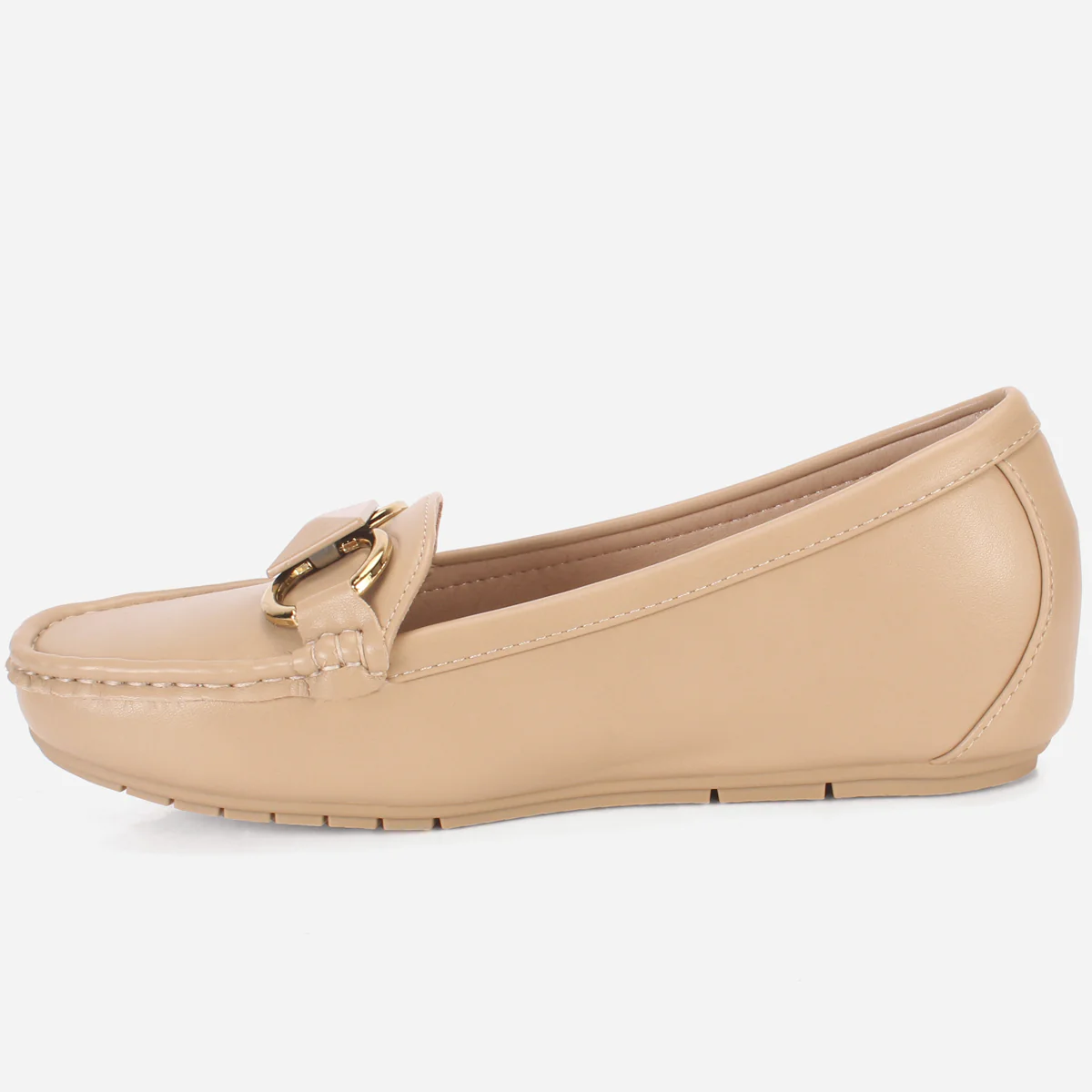 Womens "HERMEIN" Low Wedge Moccasins - Image 3