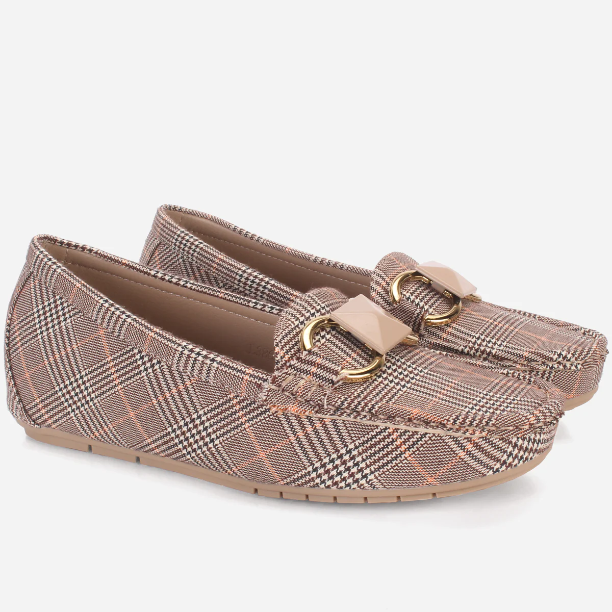 Womens "HERMEIN" Low Wedge Moccasins - Image 2