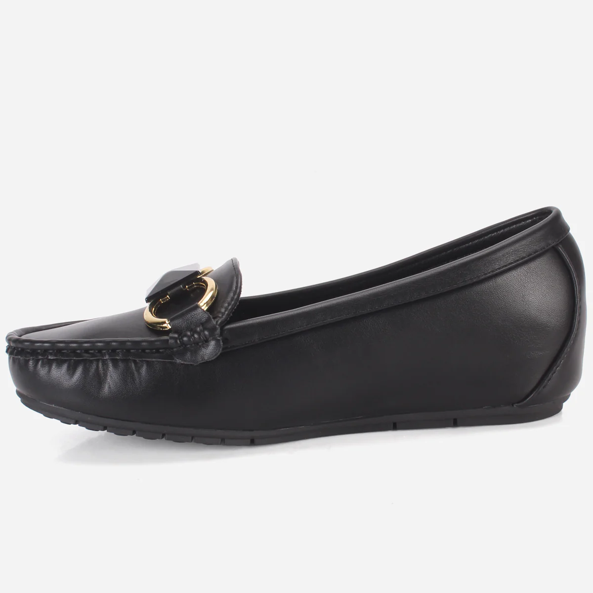 Womens "HERMEIN" Low Wedge Moccasins - Image 3