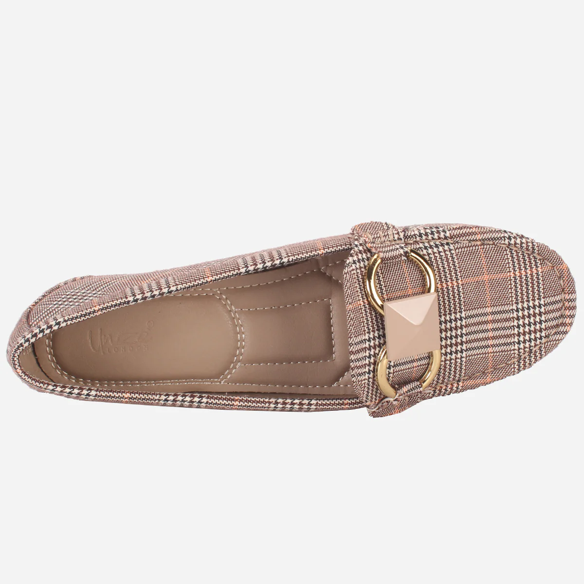 Womens "HERMEIN" Low Wedge Moccasins - Image 4