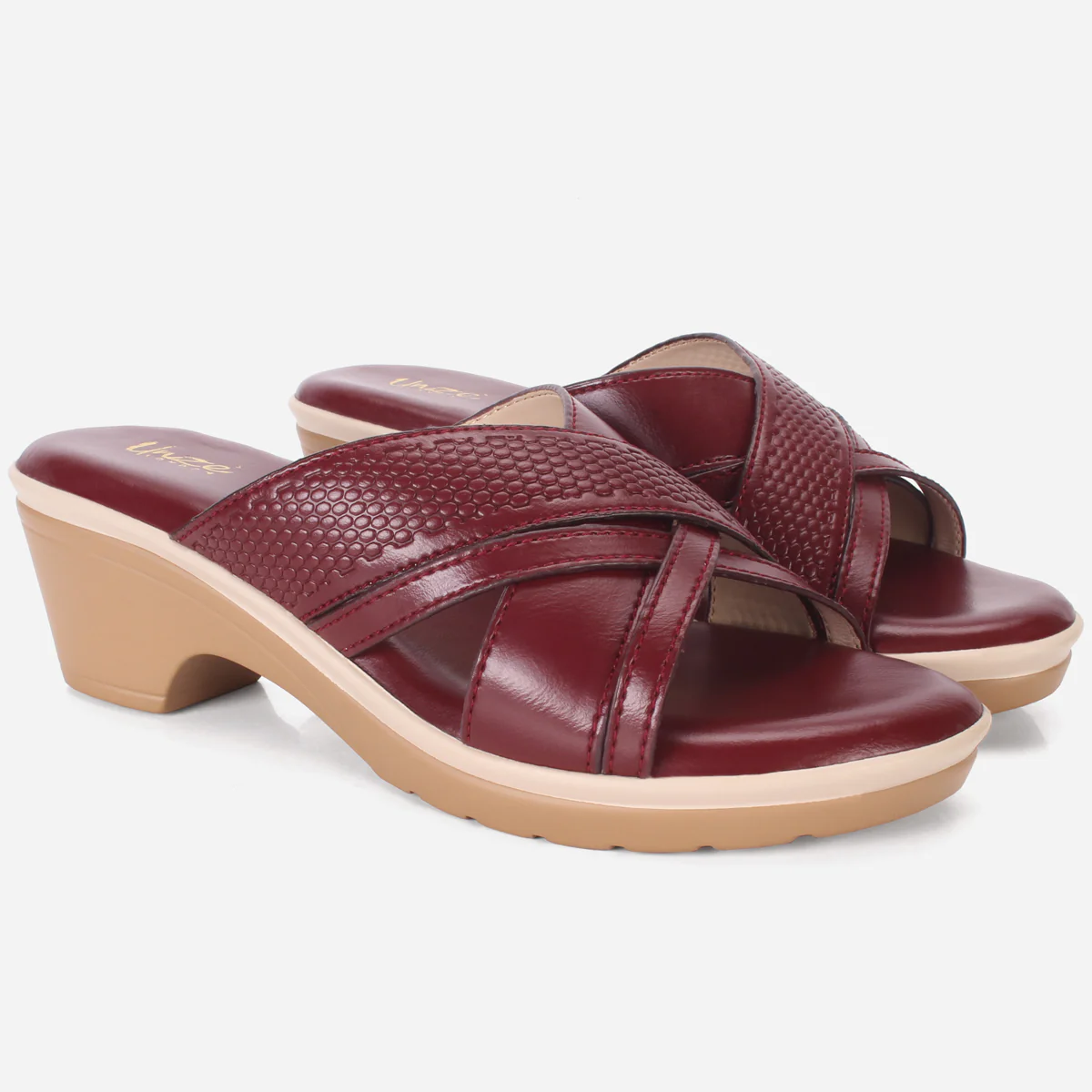 Womens "HERMINIA" Crisscross Strap Comfy Summer Slippers - Image 2