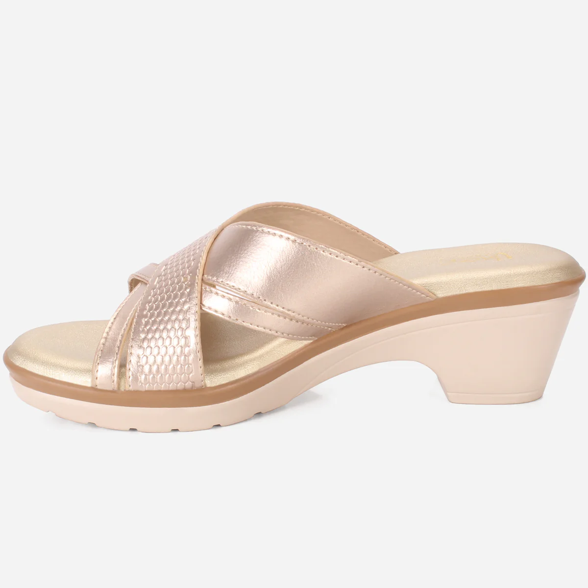 Womens "HERMINIA" Crisscross Strap Comfy Summer Slippers - Image 3