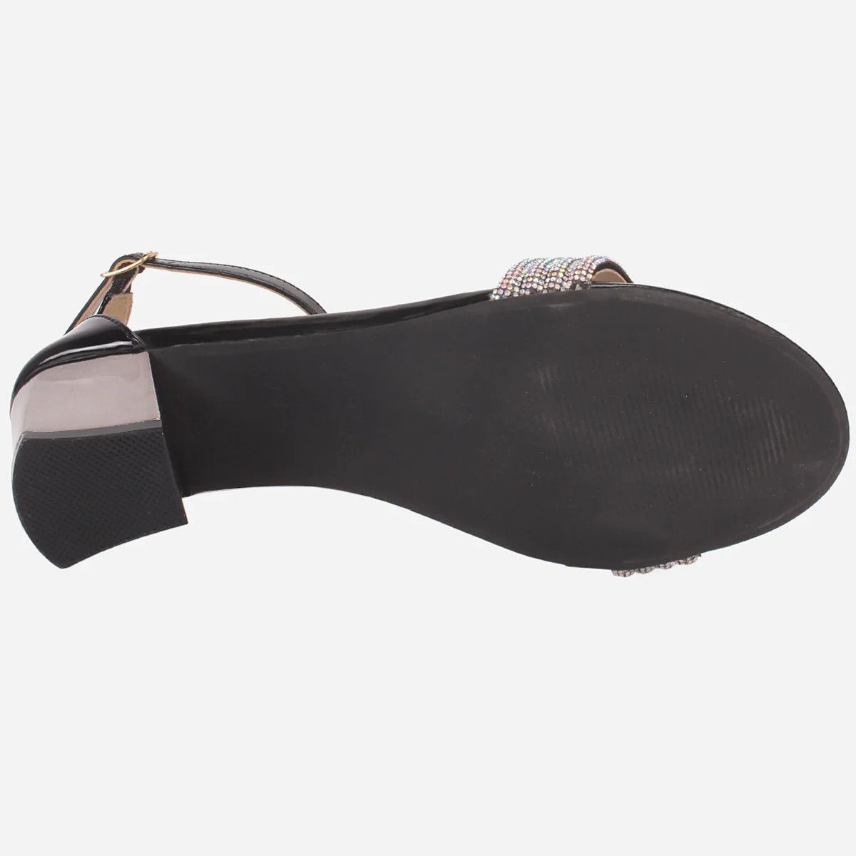 Womens "HORAIN" Open Toe Block Heeled Sandals - Image 5
