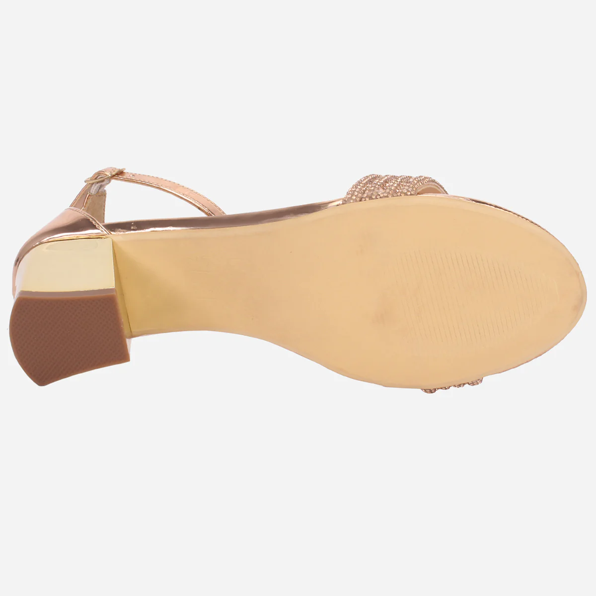Womens "HORAIN" Open Toe Block Heeled Sandals - Image 5