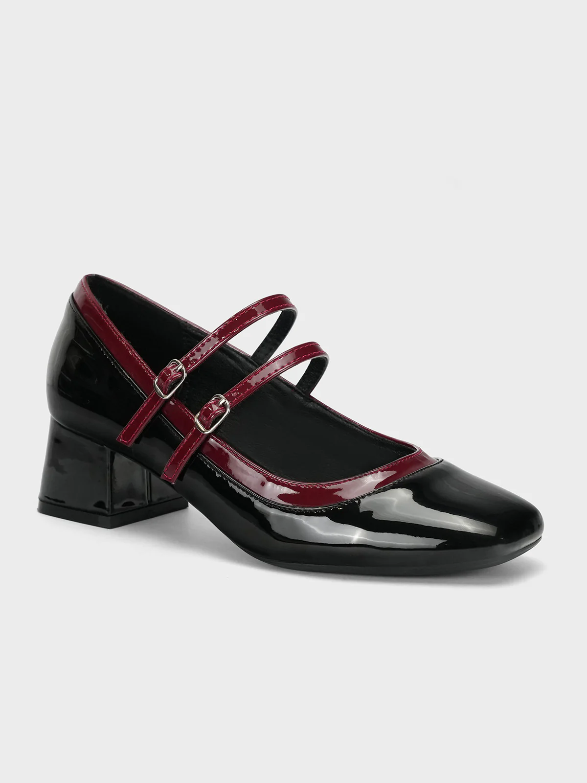 Women's "HOTEP" Dual Strap Block Heel Courts