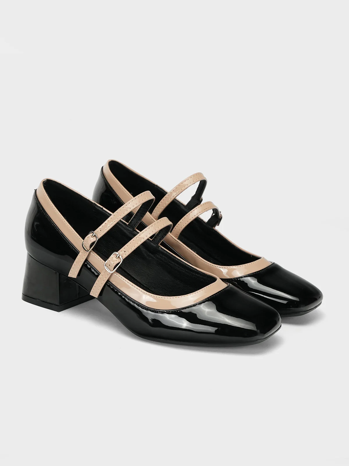 Women's "HOTEP" Dual Strap Block Heel Courts - Image 2