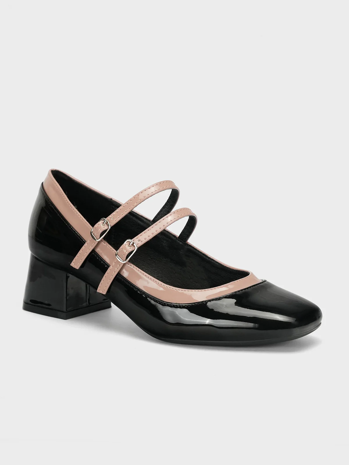 Women's "HOTEP" Dual Strap Block Heel Courts