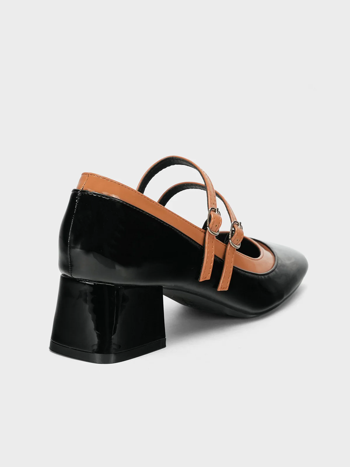 Women's "HOTEP" Dual Strap Block Heel Courts - Image 3