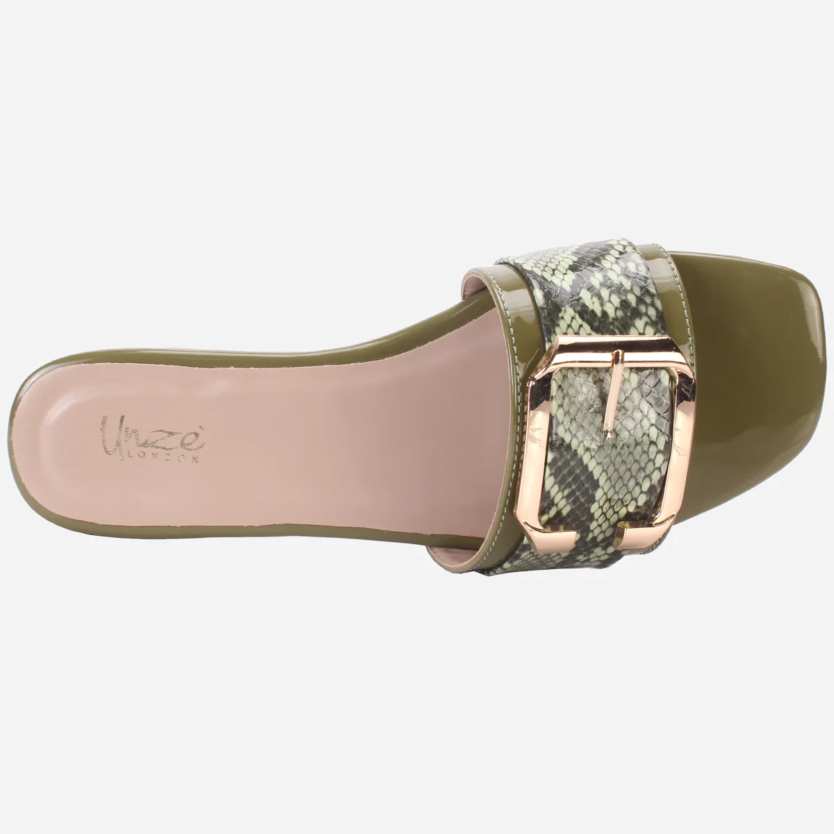 Womens "HUANA" Buckled Summer Slippers - Image 4