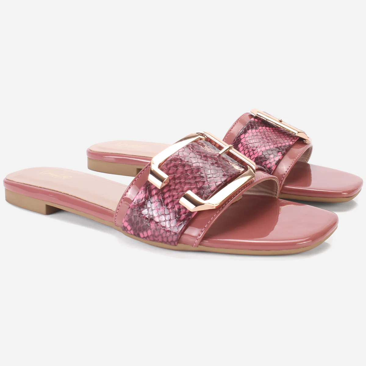 Womens "HUANA" Buckled Summer Slippers - Image 2
