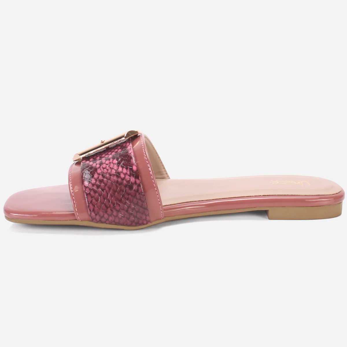 Womens "HUANA" Buckled Summer Slippers - Image 3