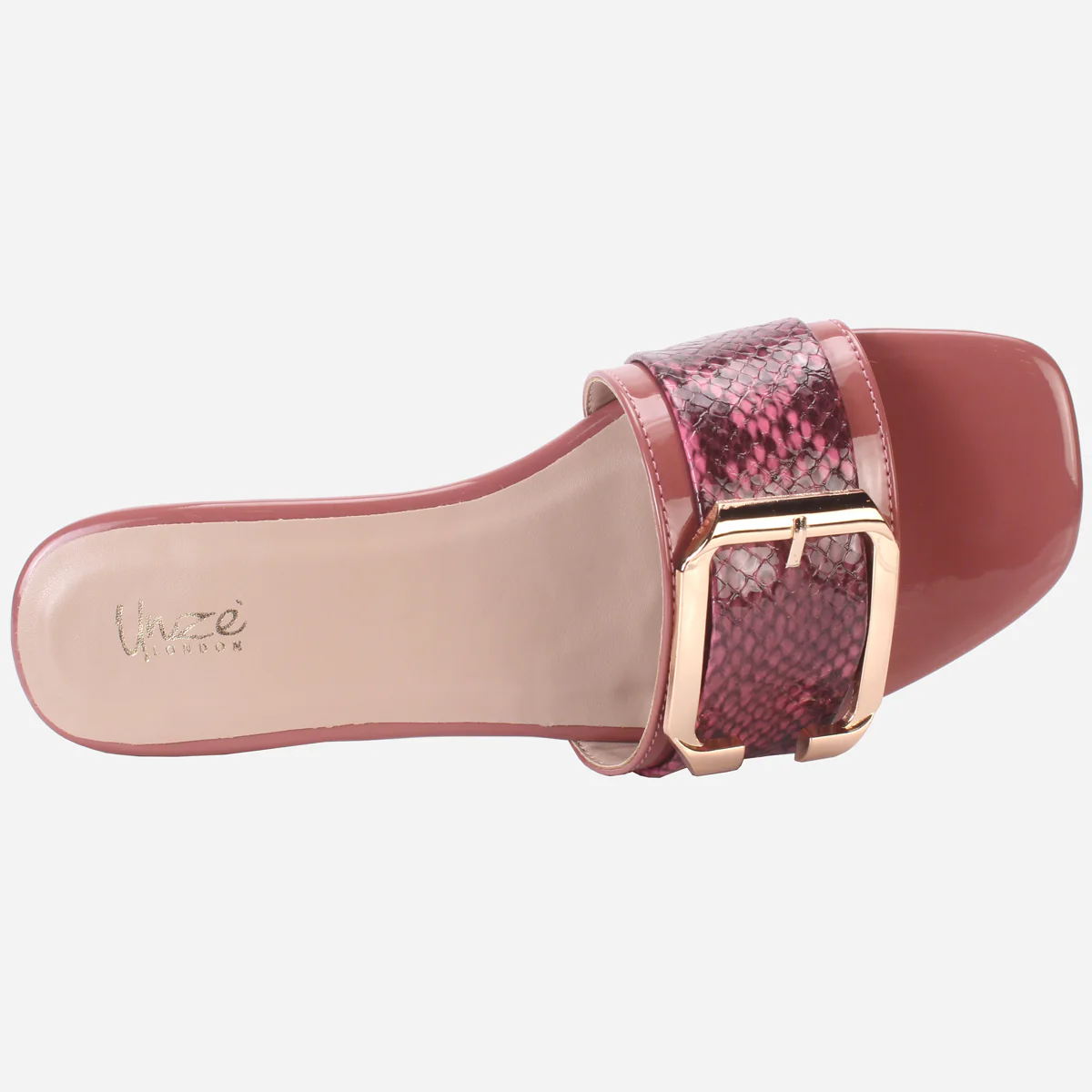 Womens "HUANA" Buckled Summer Slippers - Image 4