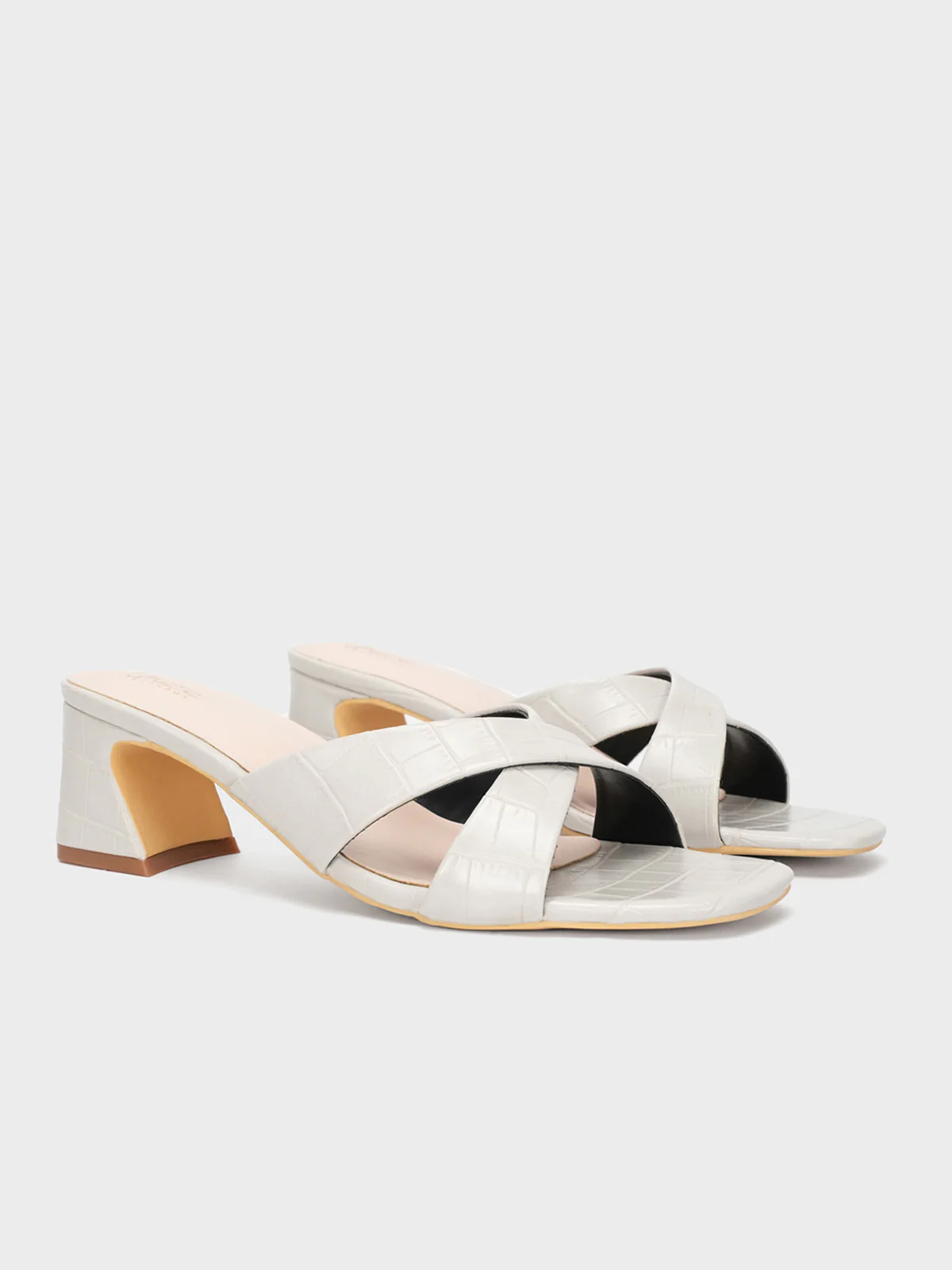 Womens "HYPNOS" Crossover Heel Sandals - Image 2