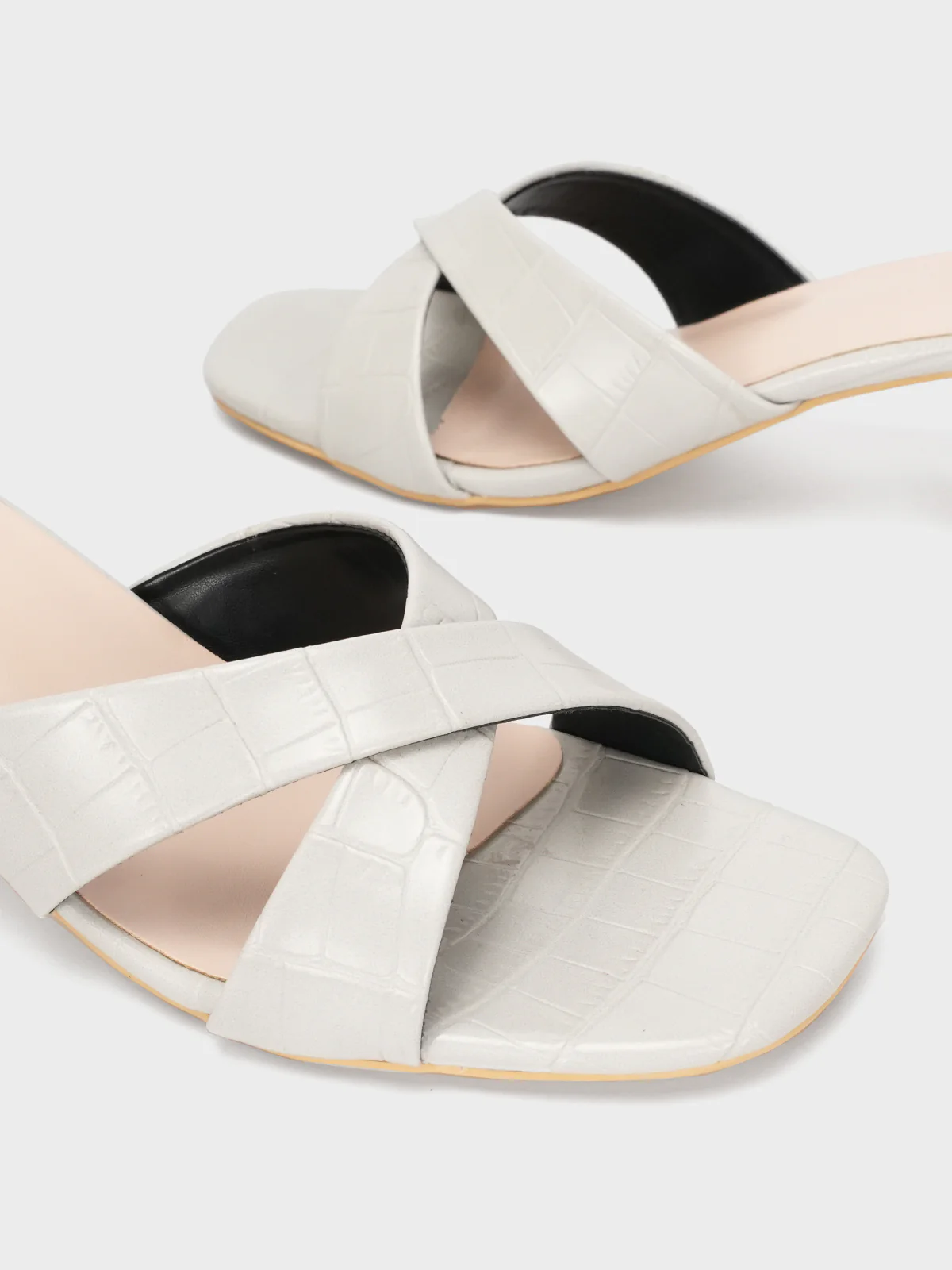 Womens "HYPNOS" Crossover Heel Sandals - Image 4