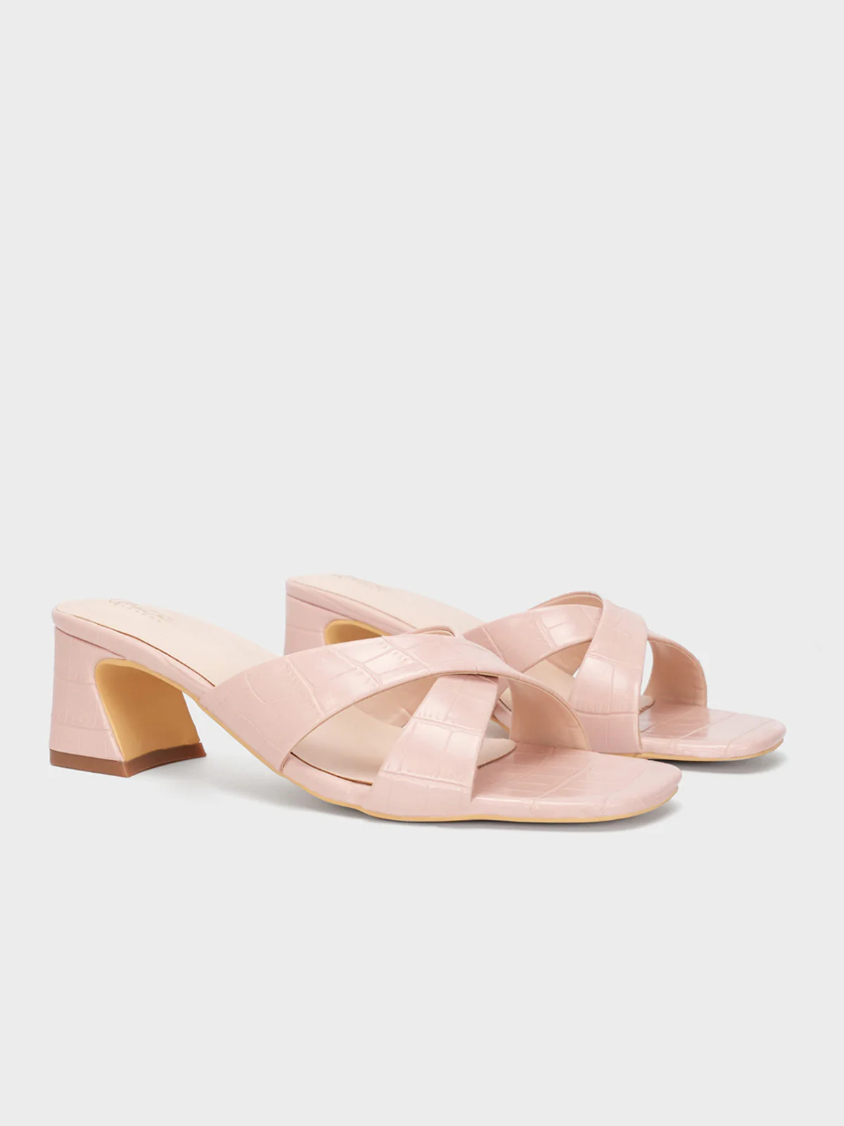 Womens "HYPNOS" Crossover Heel Sandals - Image 2