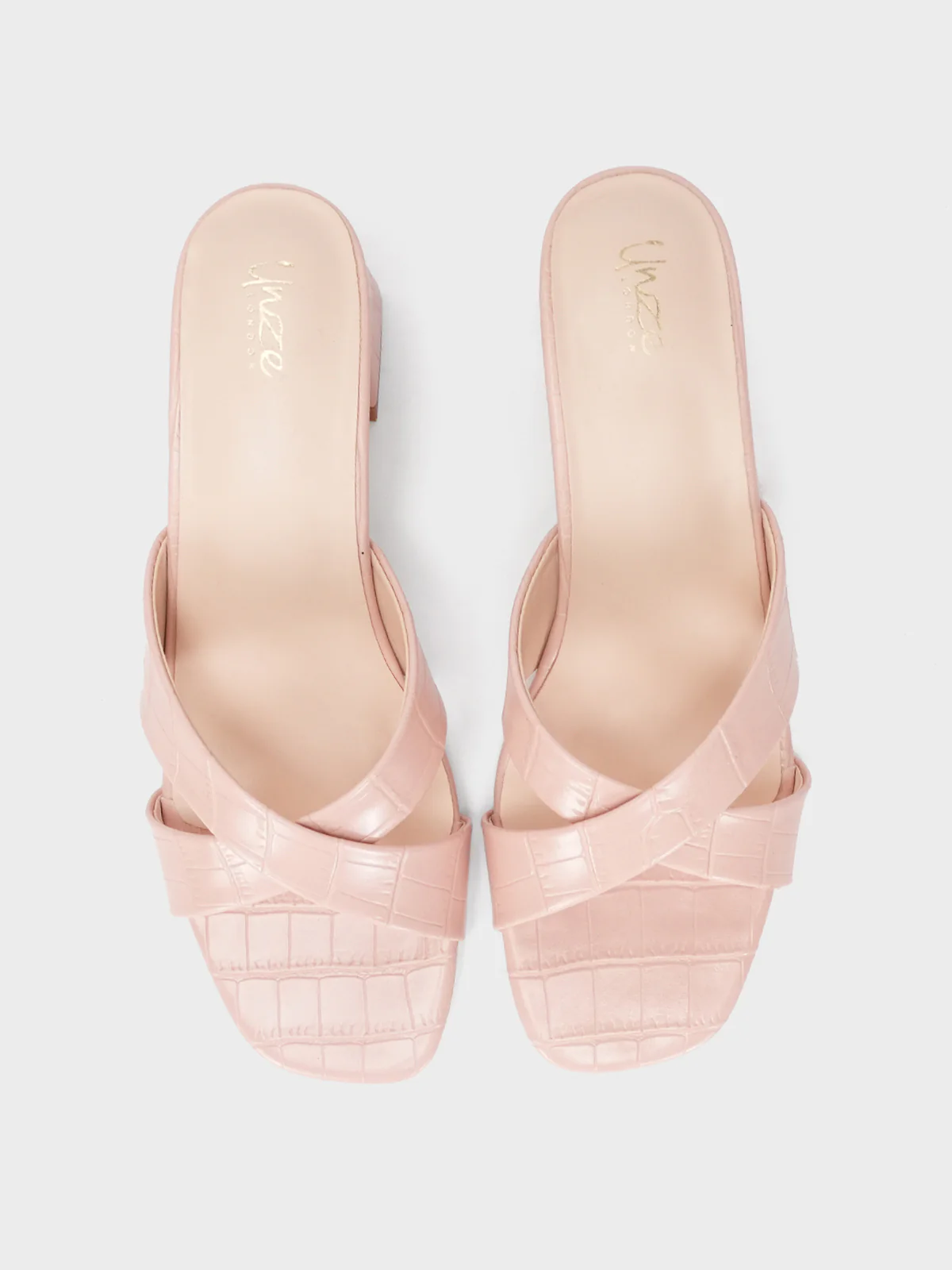Womens "HYPNOS" Crossover Heel Sandals - Image 5