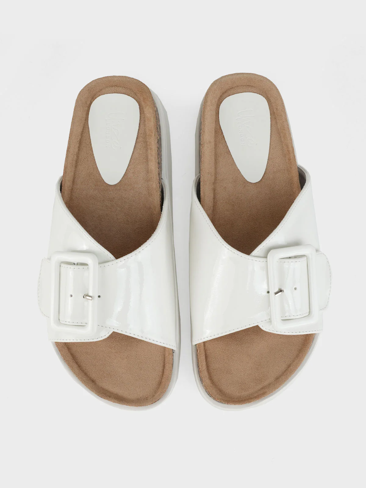Women's "LINDEY" Buckled Open Toe Slippers - Image 8