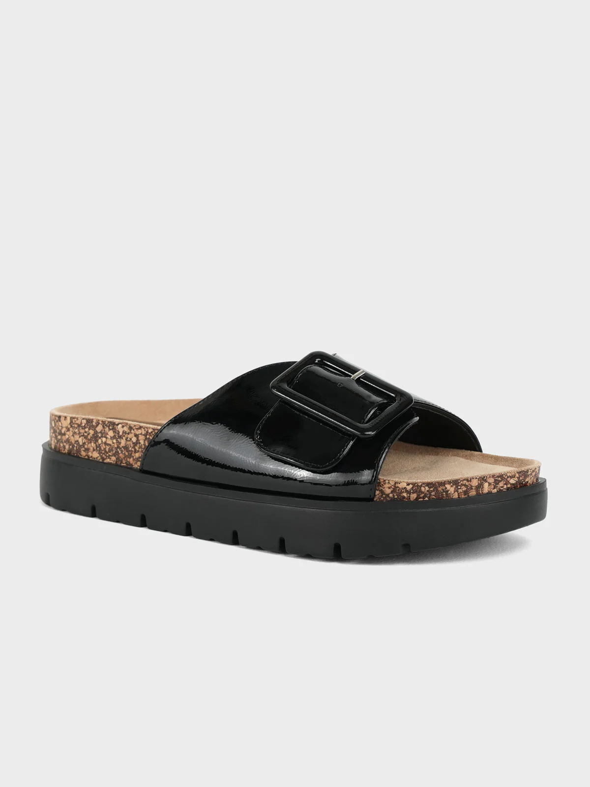 Women's "LINDEY" Buckled Open Toe Slippers - Image 2