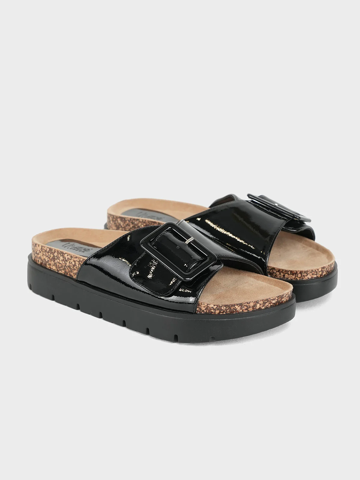 Women's "LINDEY" Buckled Open Toe Slippers - Image 4