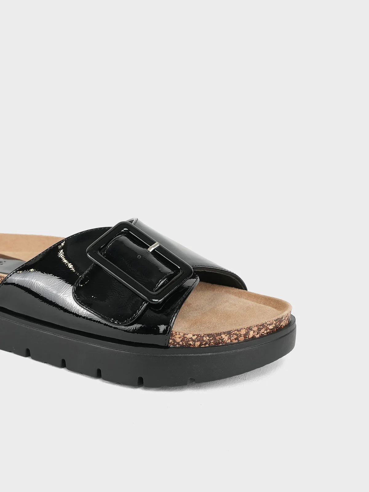 Women's "LINDEY" Buckled Open Toe Slippers - Image 6