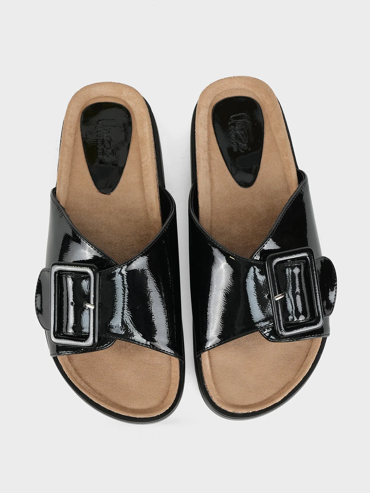 Women's "LINDEY" Buckled Open Toe Slippers - Image 7
