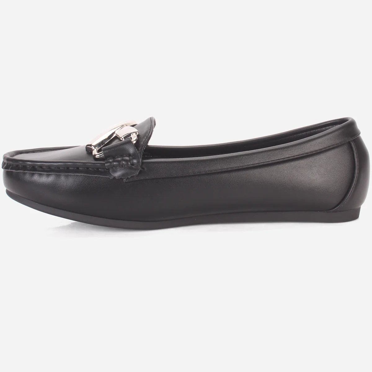 Womens "JAVIER" Flat Comfy Slide In Moccasins - Image 3