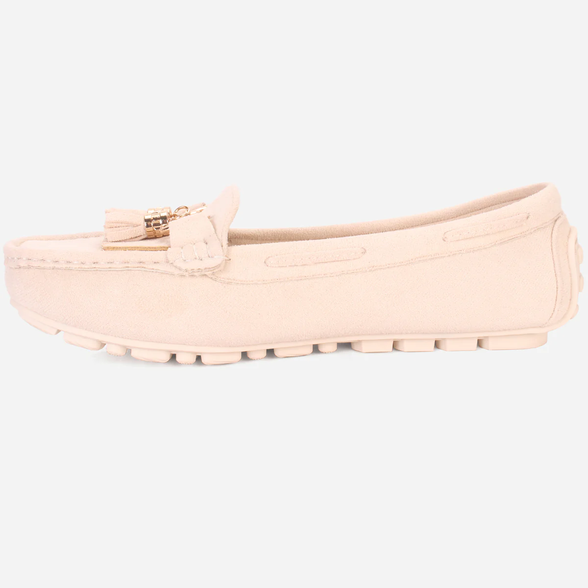 Womens "ISSA" Flat Comfy Slide In Moccasins - Image 3