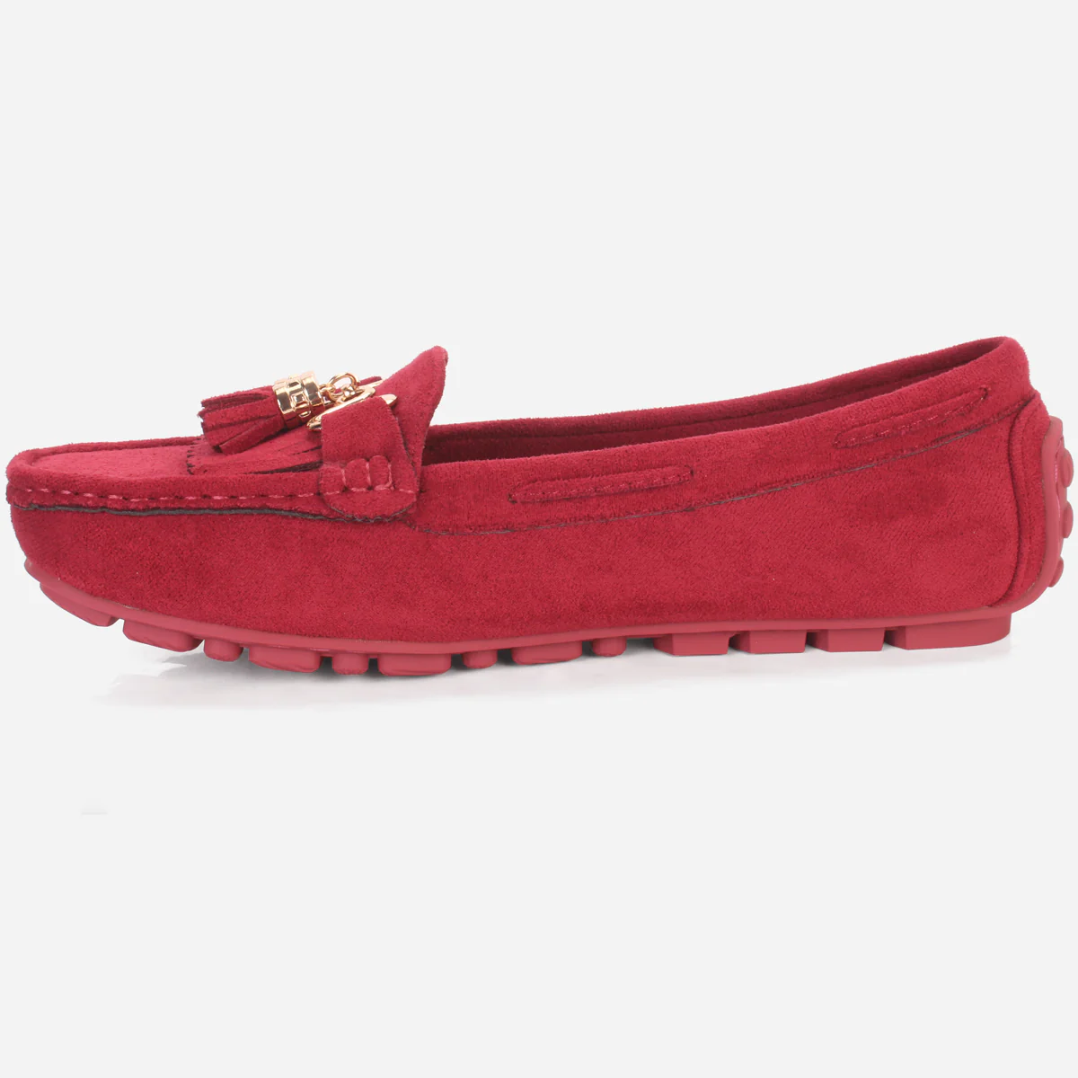 Womens "ISSA" Flat Comfy Slide In Moccasins - Image 3