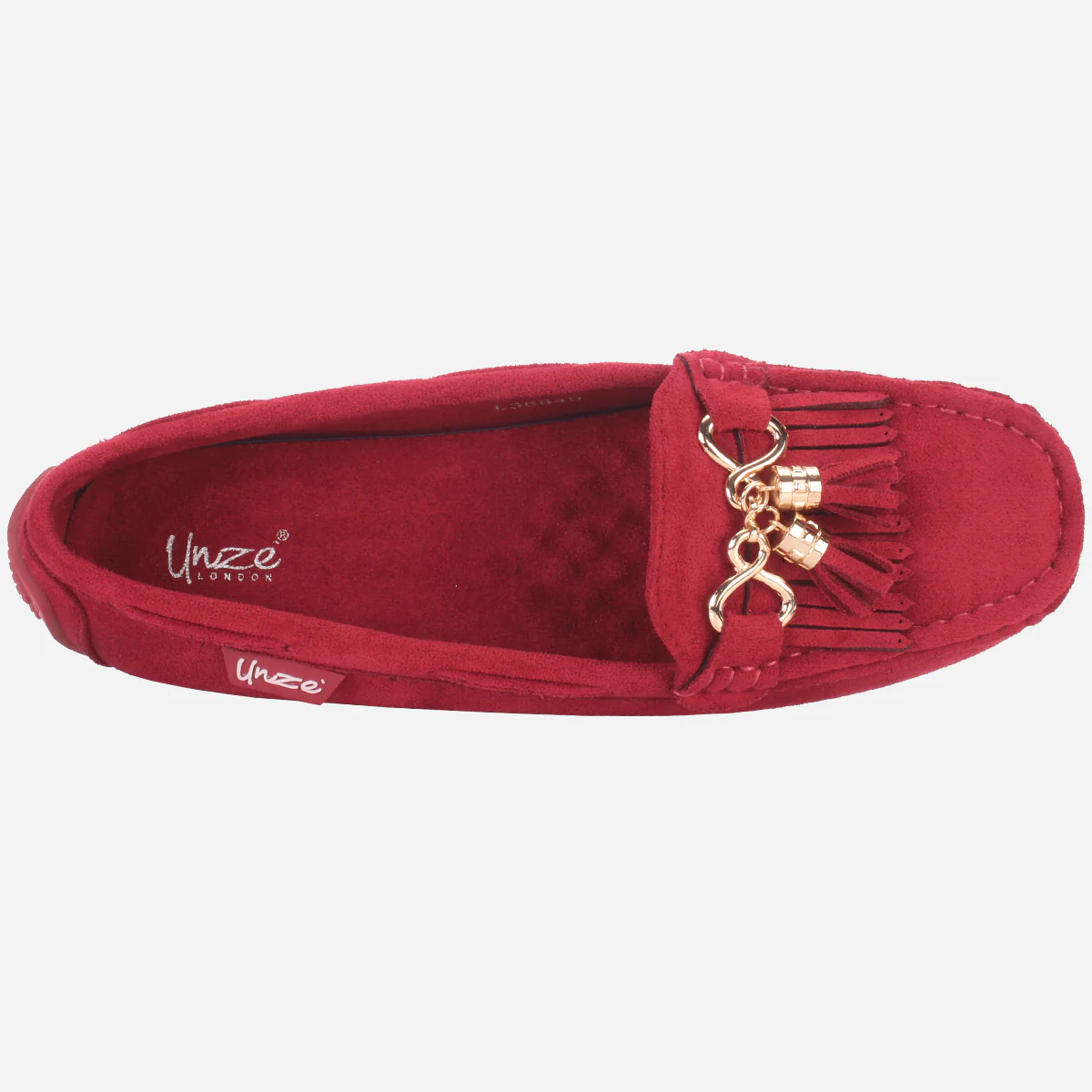 Womens "ISSA" Flat Comfy Slide In Moccasins - Image 4