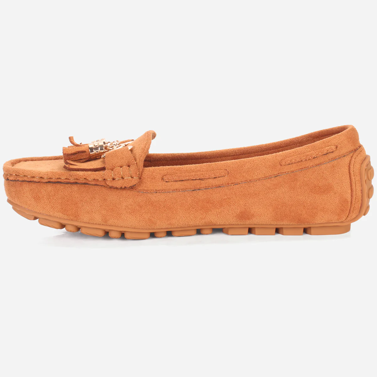 Womens "ISSA" Flat Comfy Slide In Moccasins - Image 3