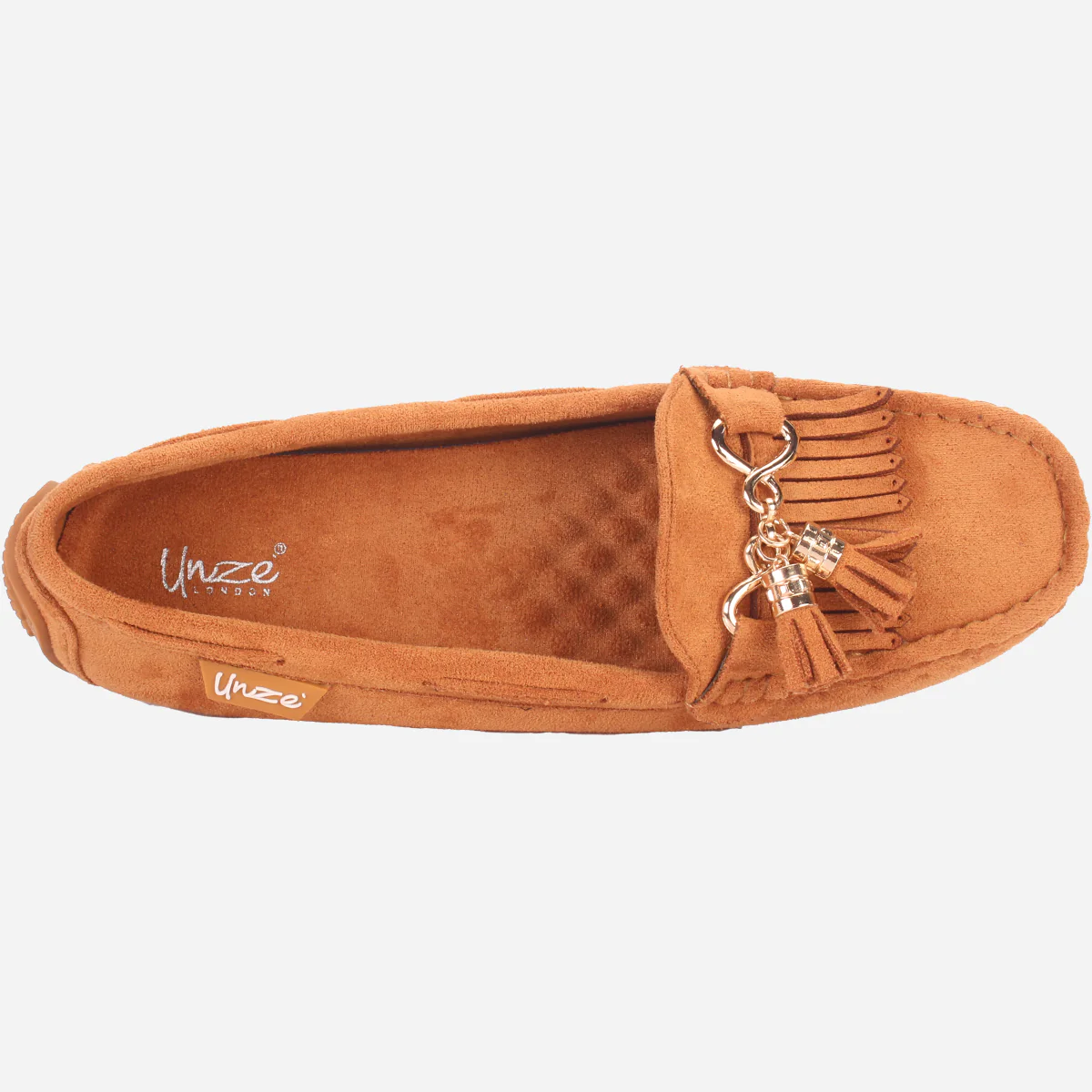 Womens "ISSA" Flat Comfy Slide In Moccasins - Image 4