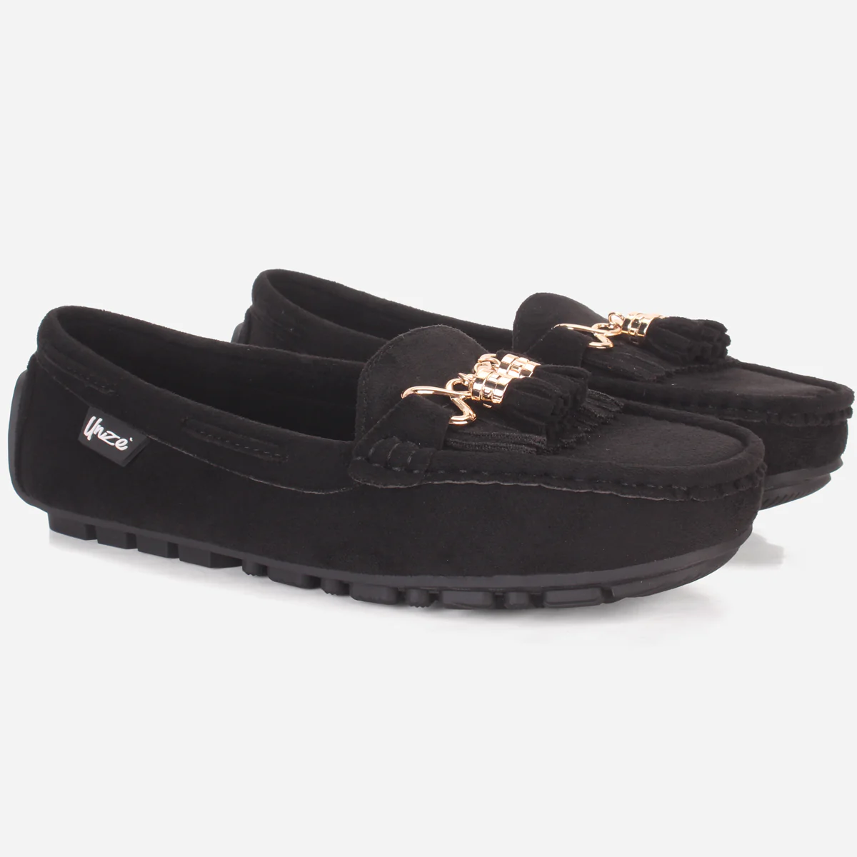 Womens "ISSA" Flat Comfy Slide In Moccasins - Image 2