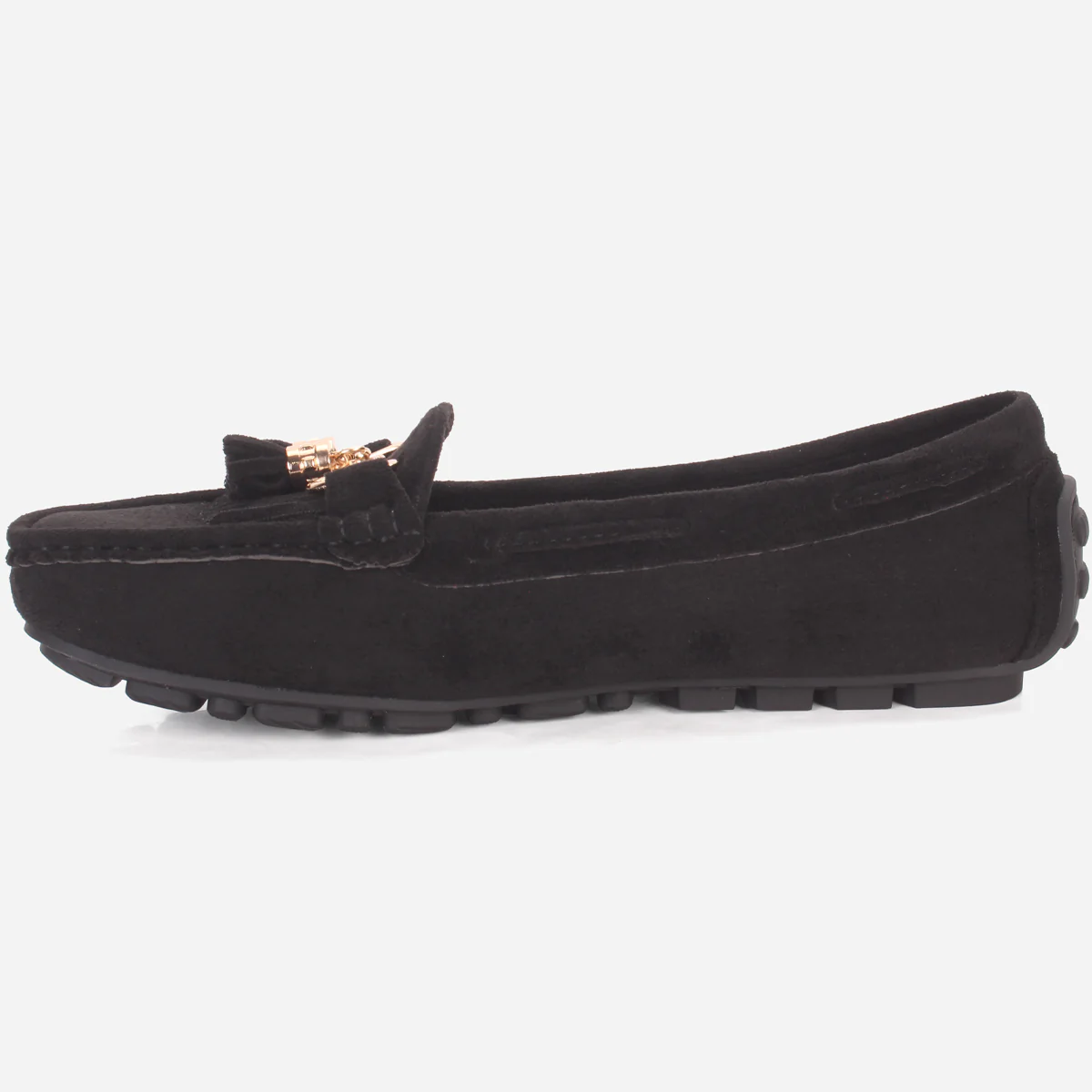 Womens "ISSA" Flat Comfy Slide In Moccasins - Image 3