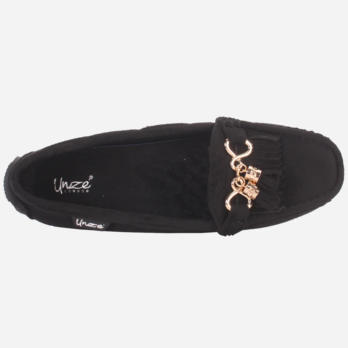 Womens "ISSA" Flat Comfy Slide In Moccasins - Image 4