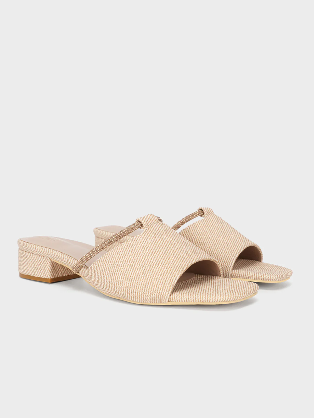 Womens "ITALIA" Stylish Block Heel Slipper - Image 2