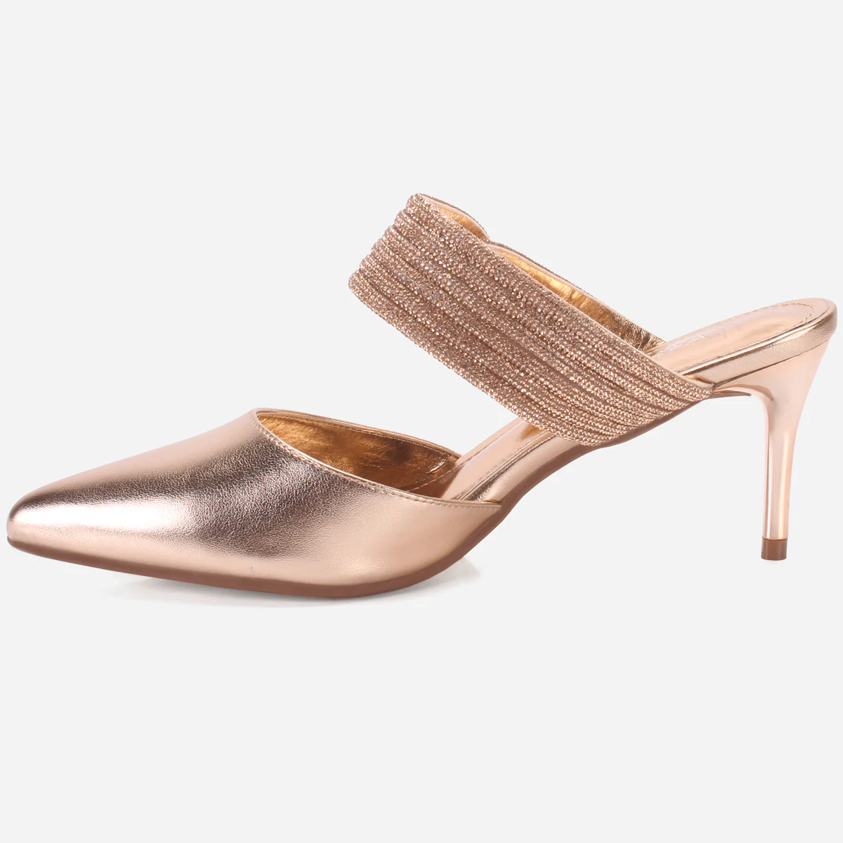 Womens "JANVOY" Embellished Pointed Toe Sandals - Image 3