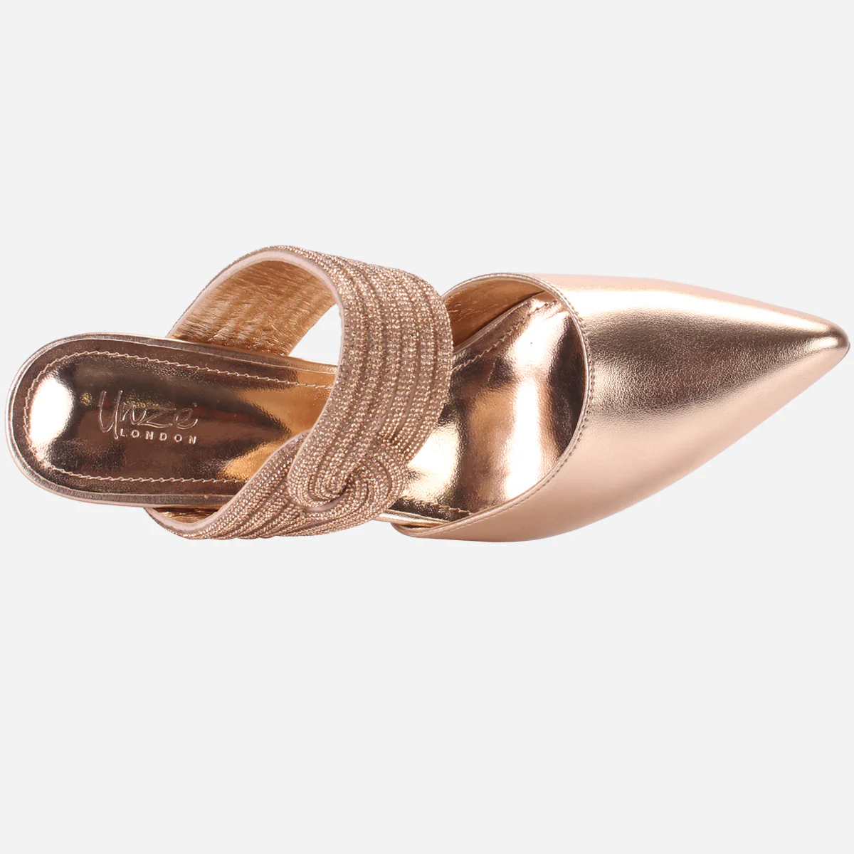 Womens "JANVOY" Embellished Pointed Toe Sandals - Image 4