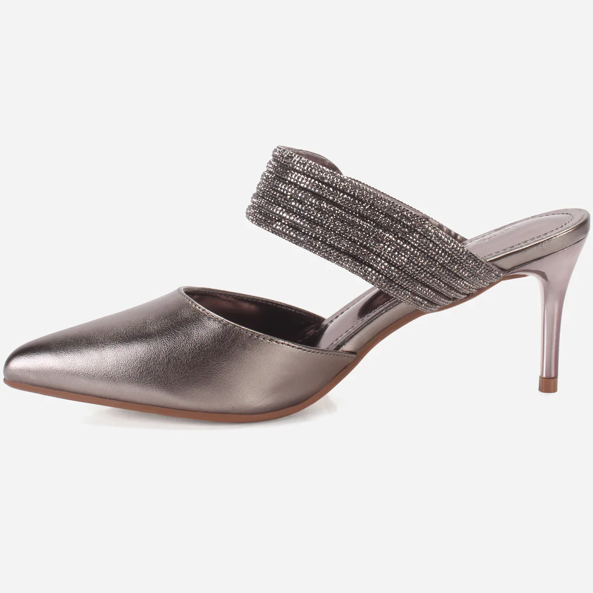Womens "JANVOY" Embellished Pointed Toe Sandals - Image 3