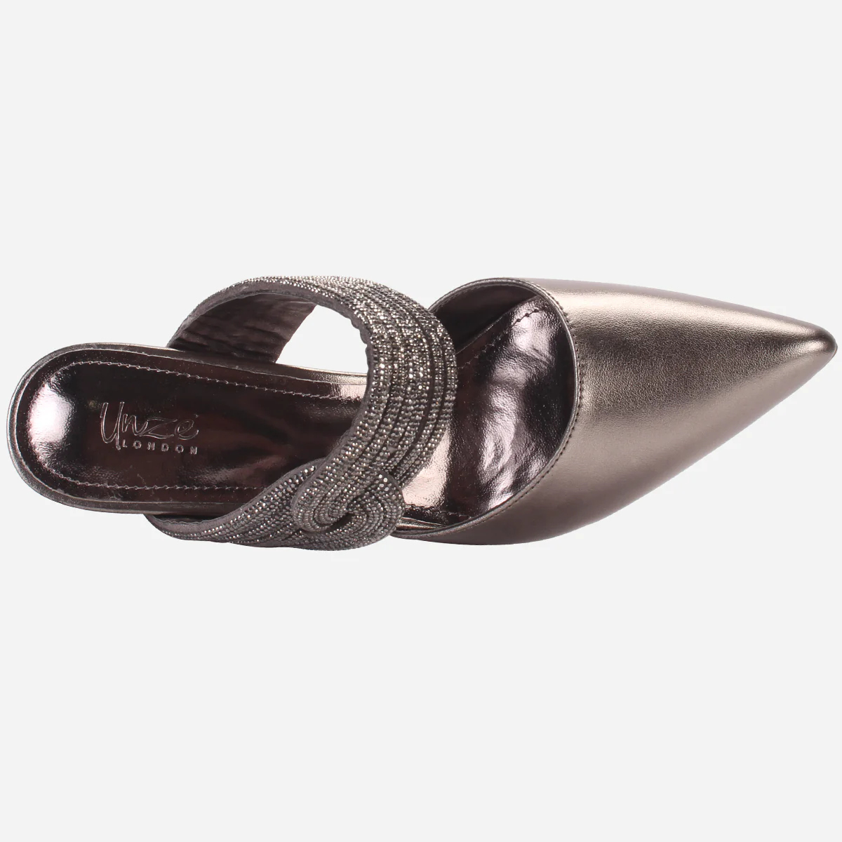 Womens "JANVOY" Embellished Pointed Toe Sandals - Image 4