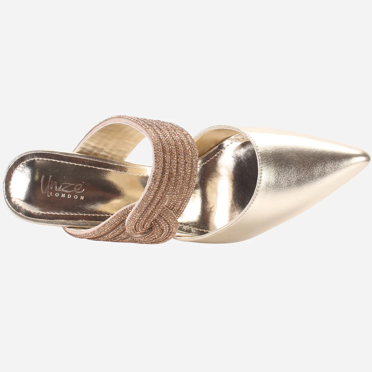 Womens "JANVOY" Embellished Pointed Toe Sandals - Image 4