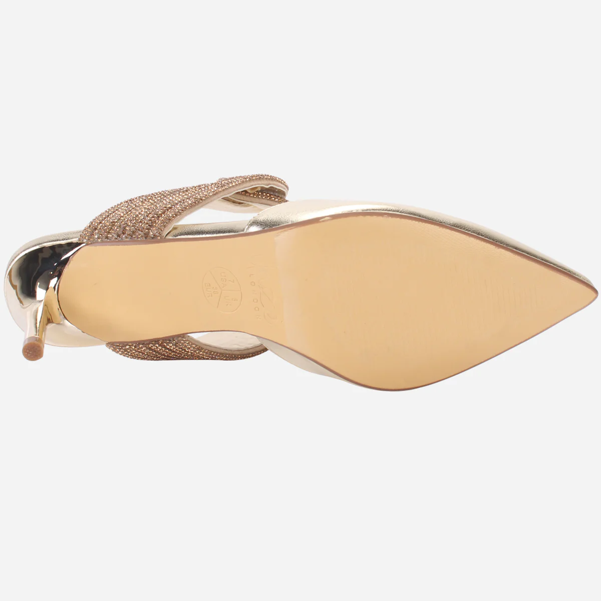 Womens "JANVOY" Embellished Pointed Toe Sandals - Image 5