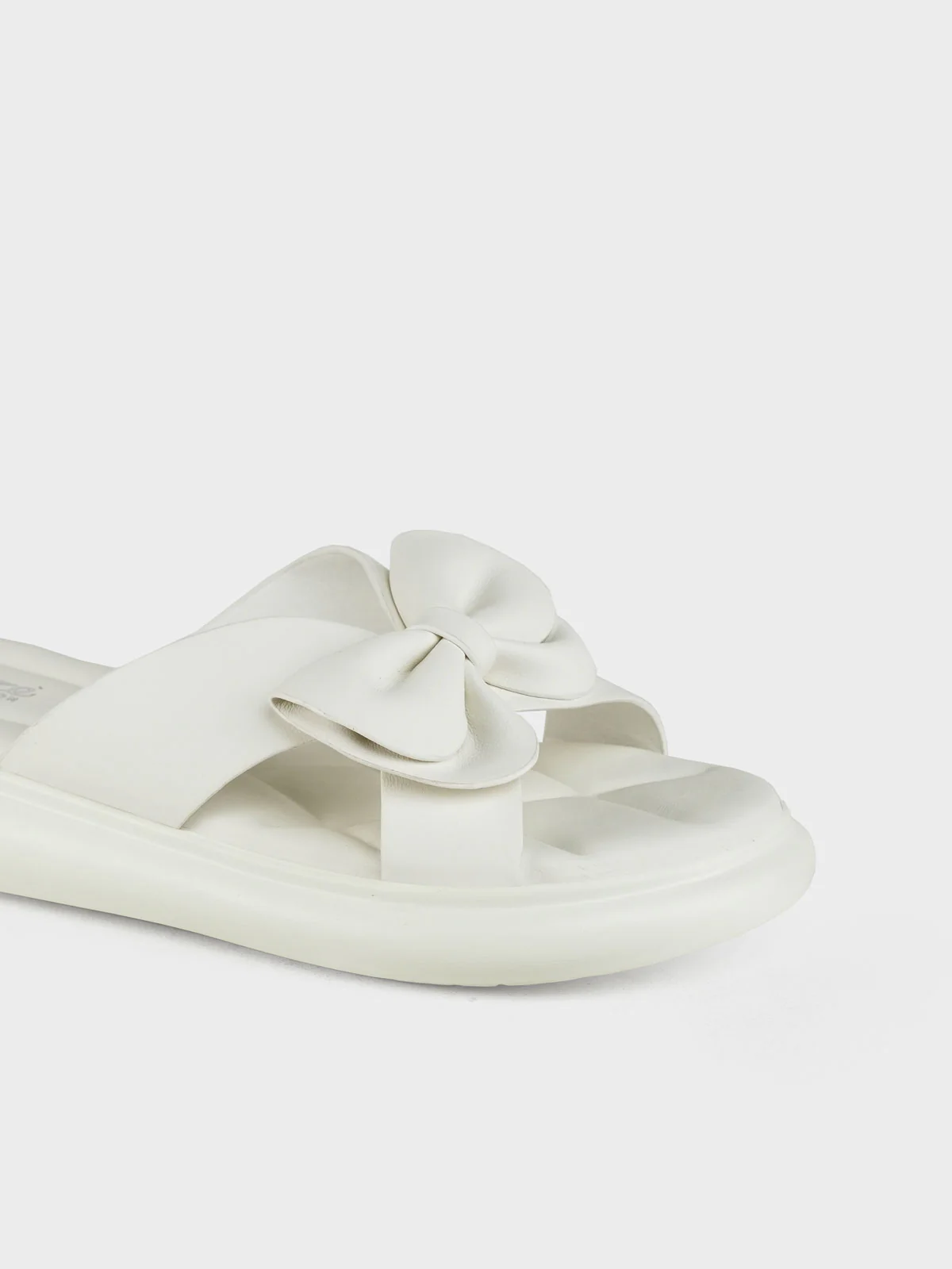 Womens "JAYDE" Bow Accented Slippers - Image 7