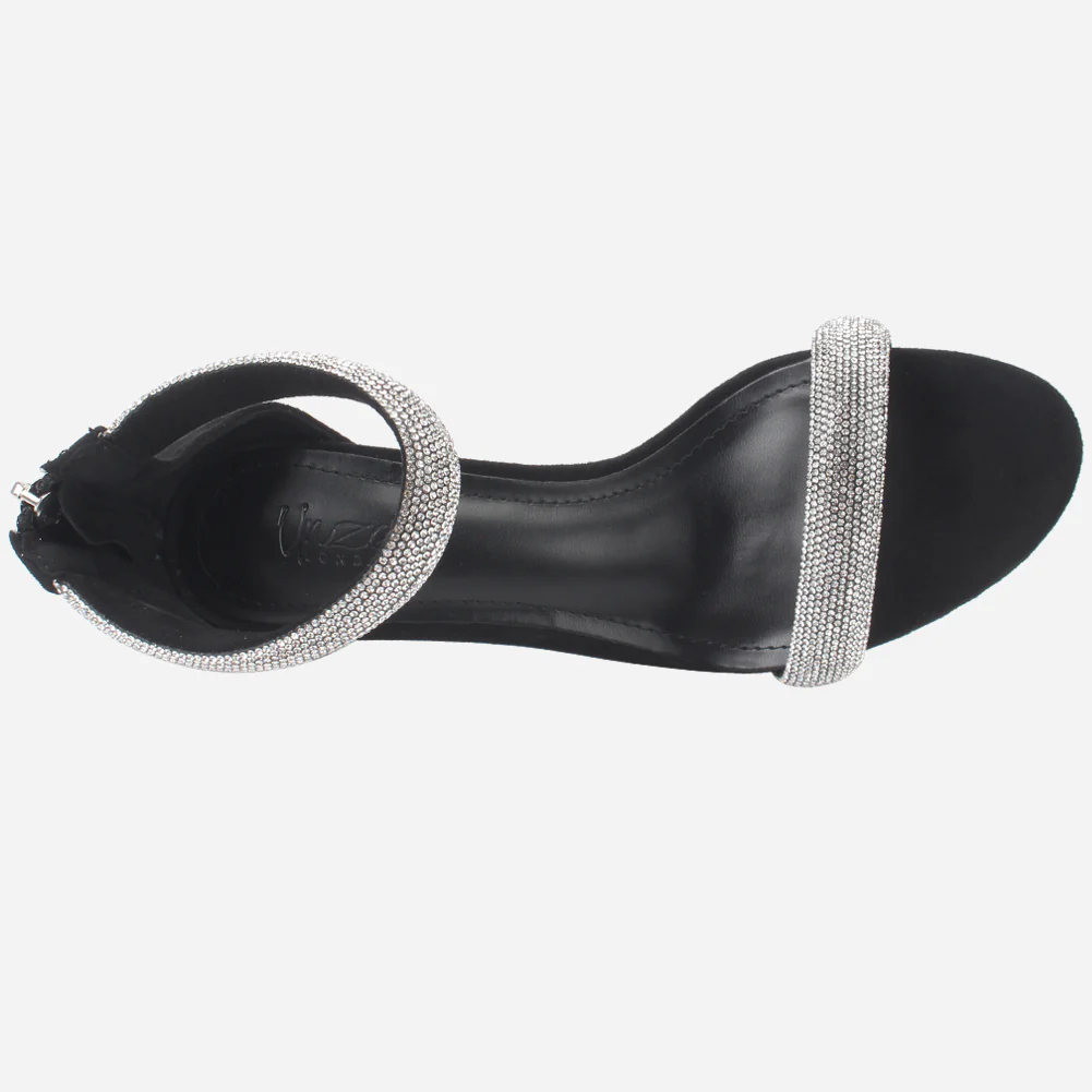 Women's "JIA" Rhinestones Stiletto Evening Sandals - Image 4